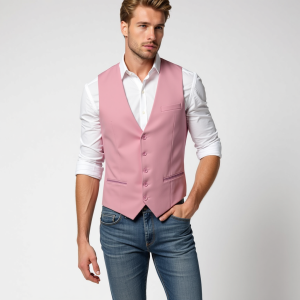 Gilet Rose Élégance