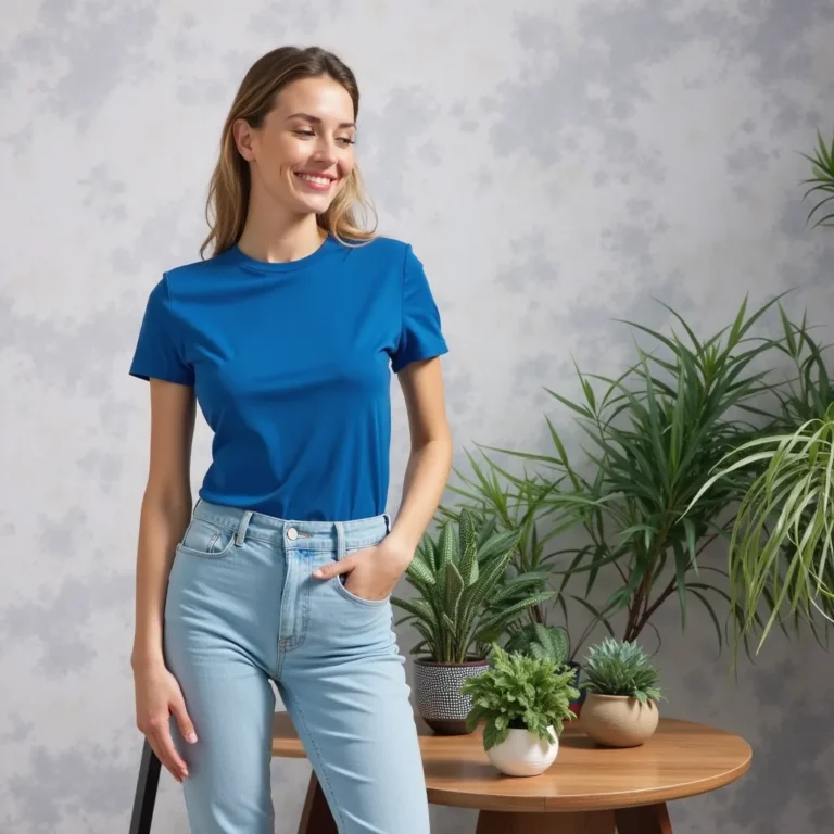 T-shirt Bleu Océan – L’Indispensable du Dressing – Image 2