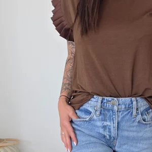 Top LAETI (marron & noir)