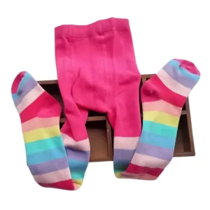 Collants Bébé Arc-en-Ciel – Confort et Fantaisie