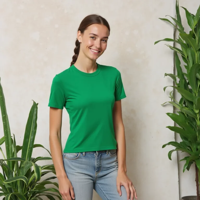 T-shirt Vert Émeraude – Élégance et Fraîcheur au Quotidien – Image 2