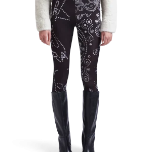 Rhinestuds Legging Knit