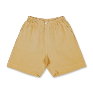 Cotton Linen Elastic Short