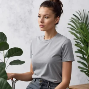 T-shirt Gris Clair – L’Essentiel Chic et Polyvalent