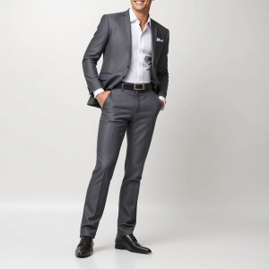 Pantalon Élégance Gris