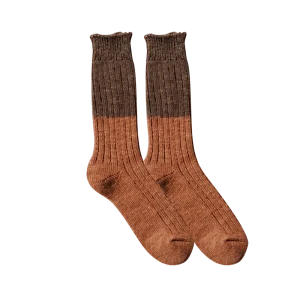 Wool Cotton Slab Socks