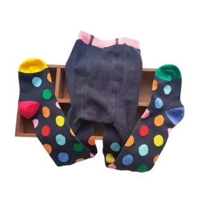 Collants Bébé à Pois Multicolores – Fun et Confort