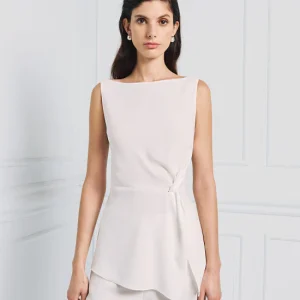 Top habillé "Flame" Blanc