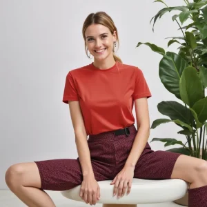 T-shirt Rouge Casual – L’Essentiel du Quotidien