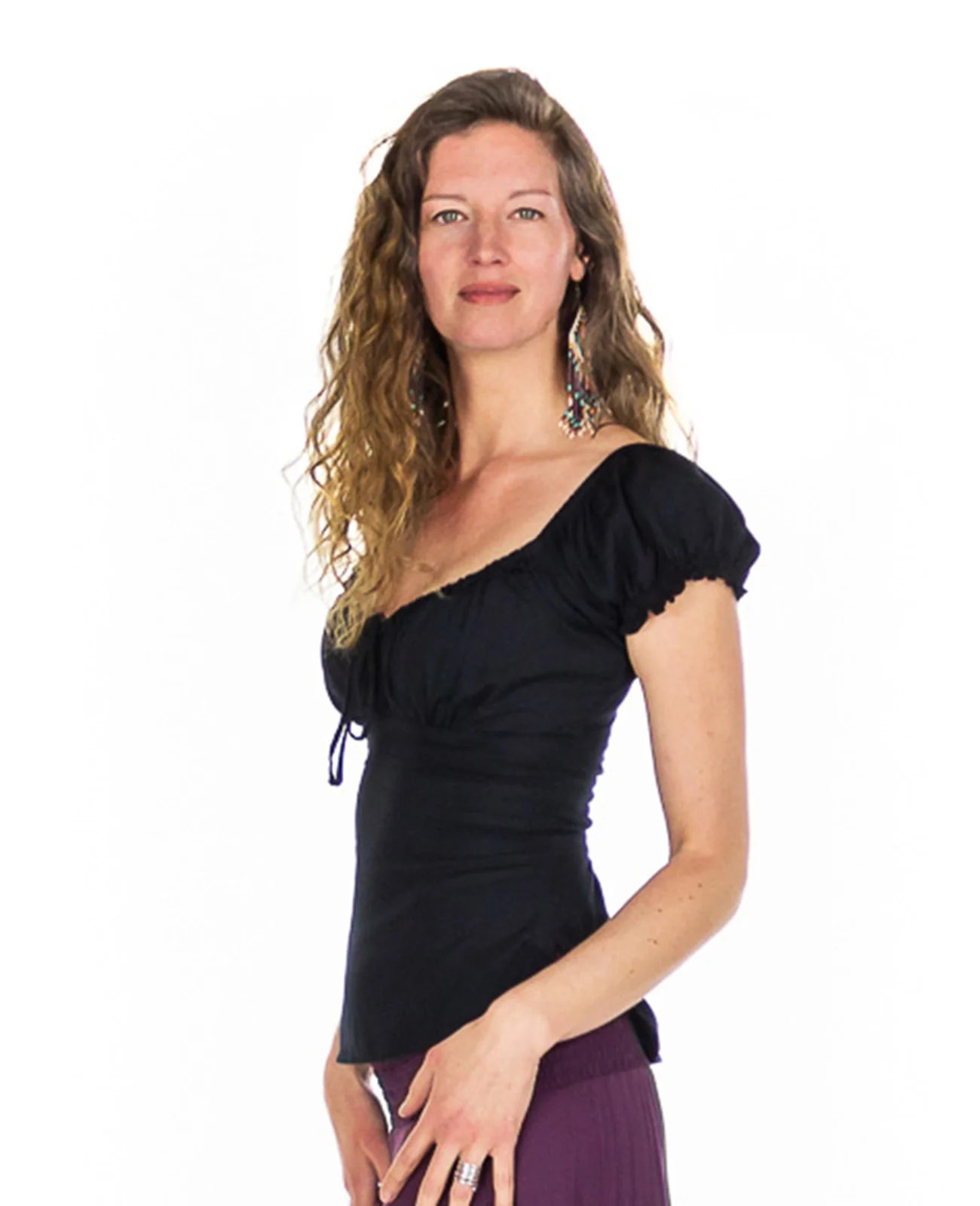 Blouse au bustier froncé élastiquée – Image 2