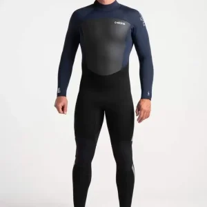 Combinaison C-Skins Legend 5/4mm Homme – Back Zip (Noir/Gris)