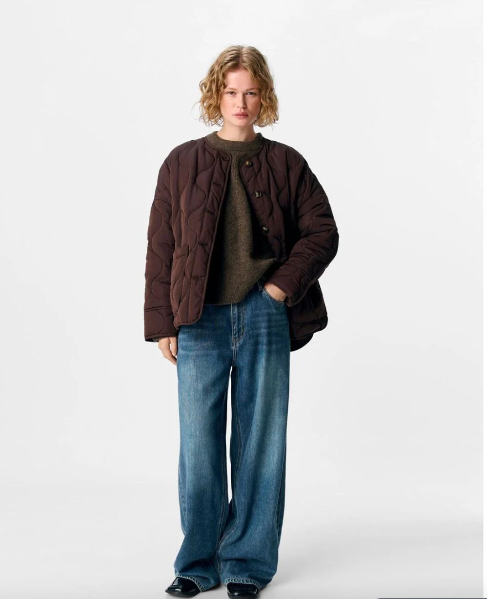 Veste marron matelassé Jallie – Image 2