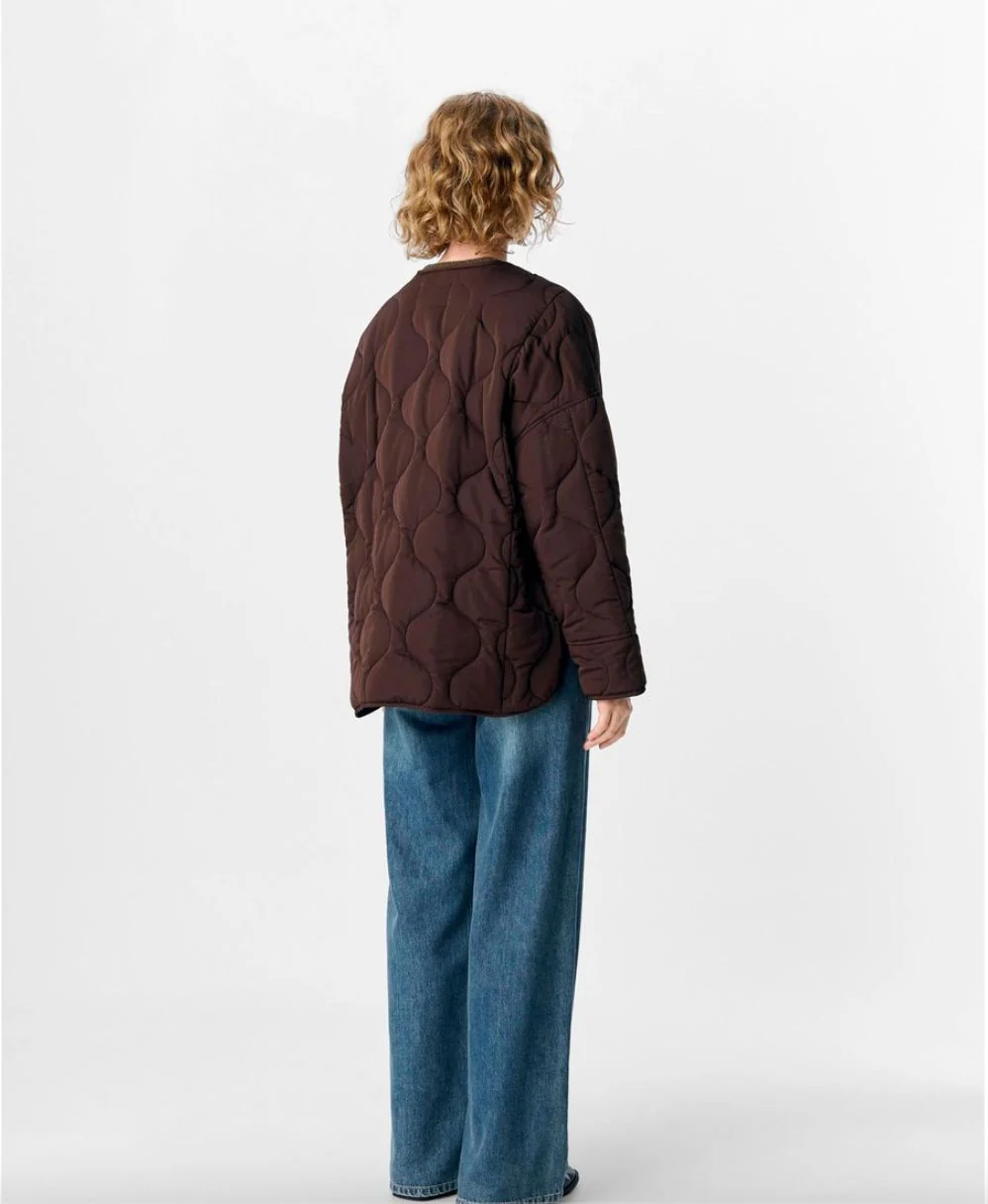 Veste marron matelassé Jallie – Image 3