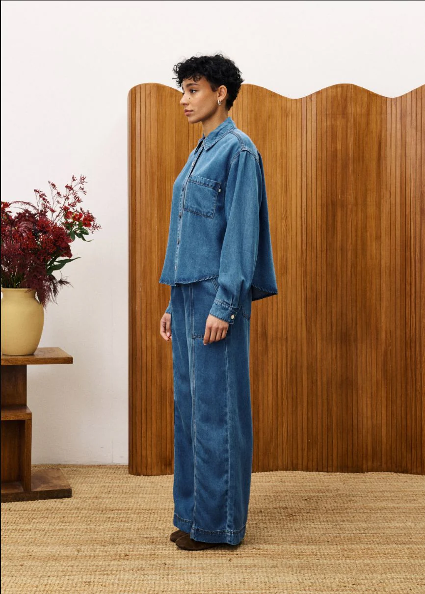 Chemise fluide denim Mélisse – Image 2
