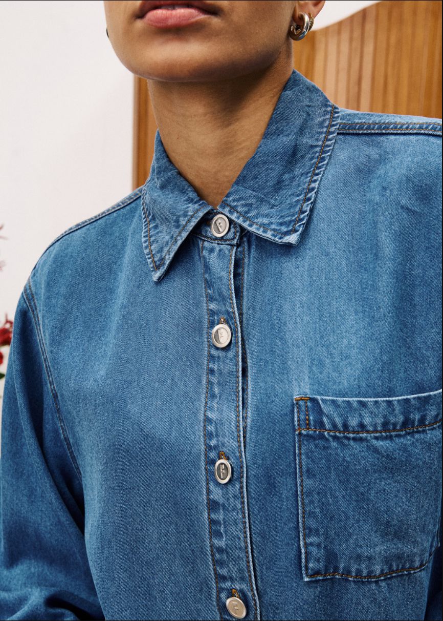 Chemise fluide denim Mélisse – Image 3