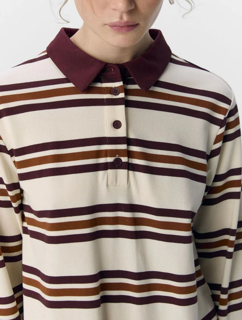 Polo rayure Bordeaux Nana – Image 5