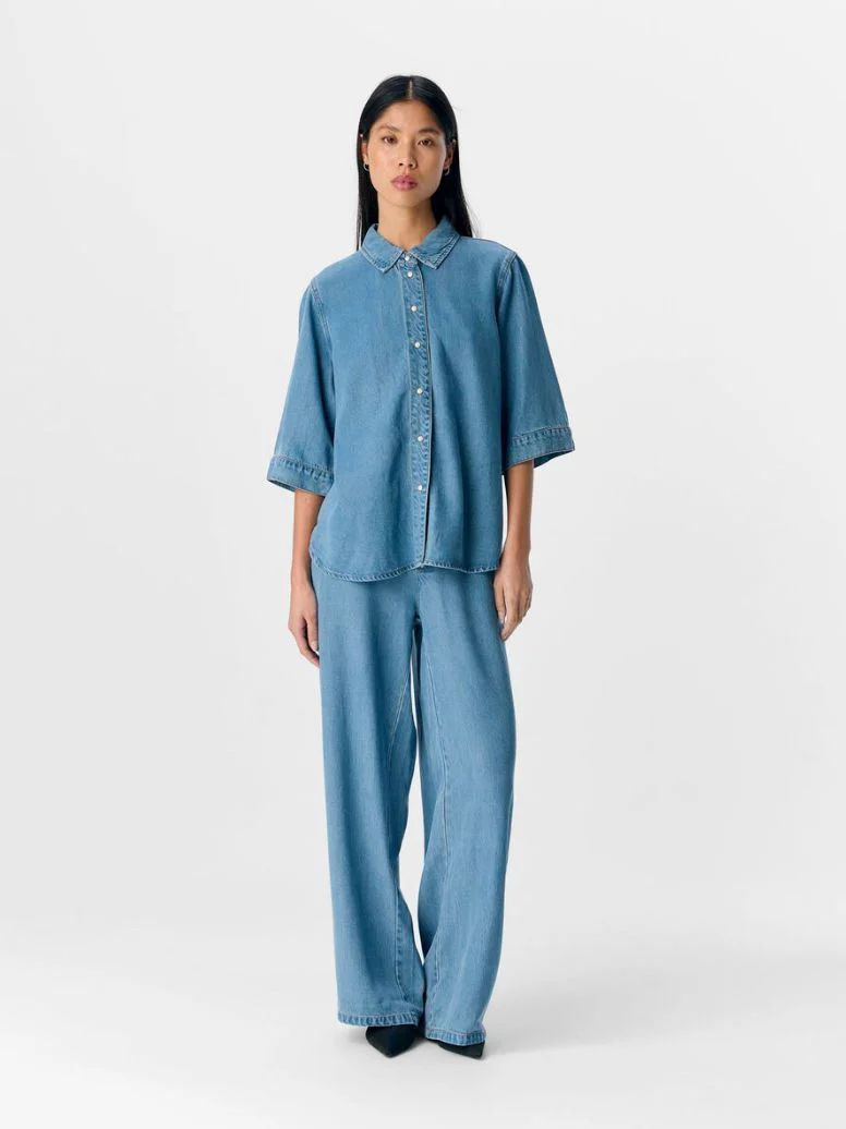 Chemise jean manches courtes Frame – Image 2