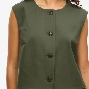 Gilet sans manches kaki Culda