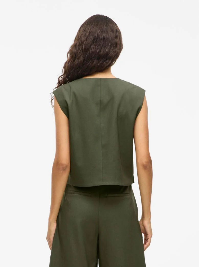 Gilet sans manches kaki Culda – Image 2