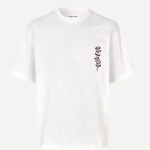 T-shirt blanc fleur Satime