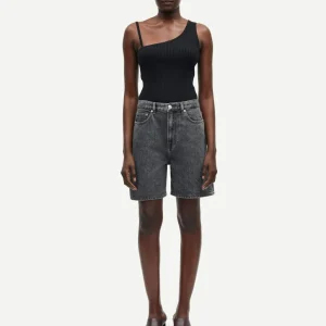 Bermuda denim gris Sashelly