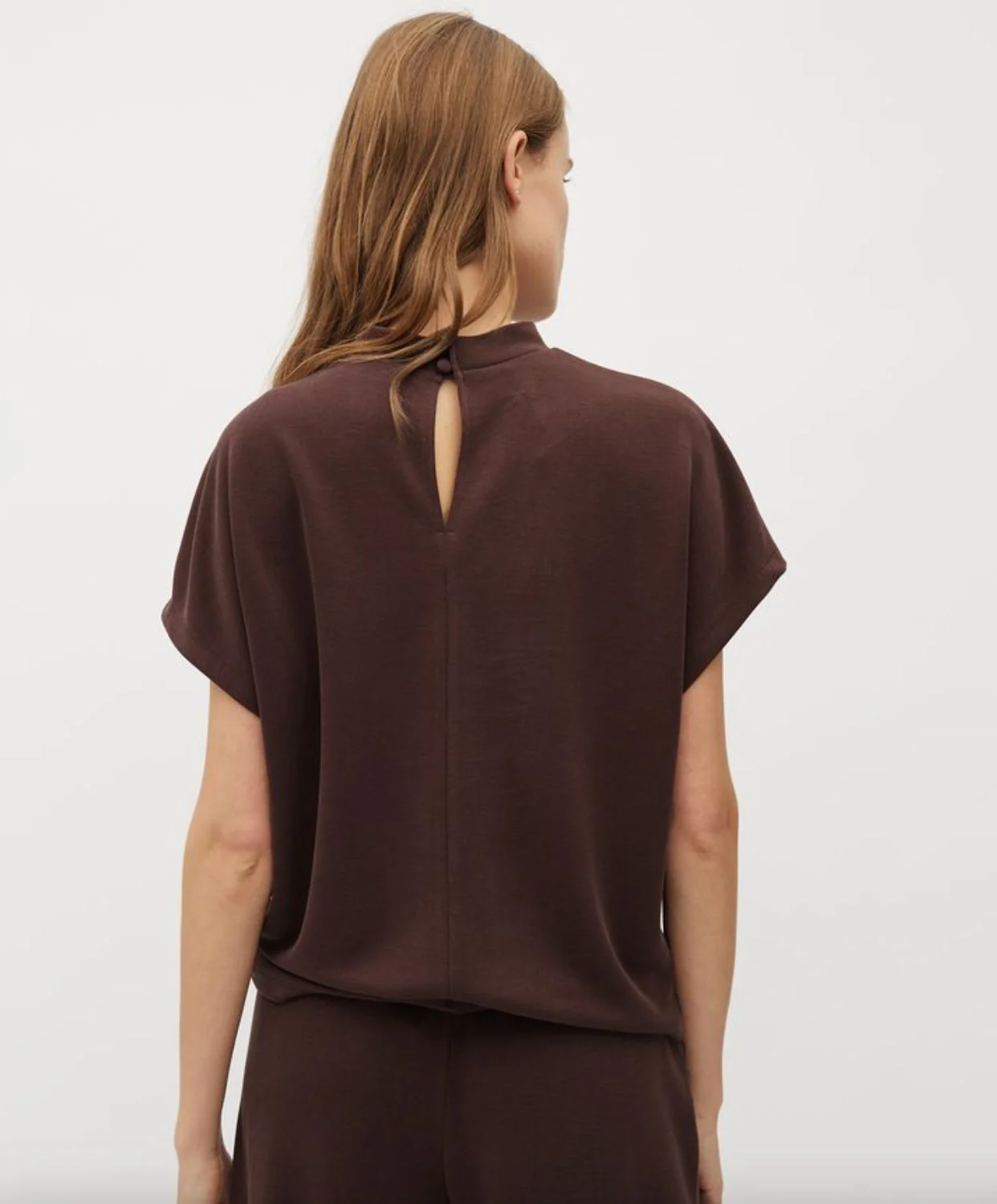 Top manches courtes marron Linea – Image 3