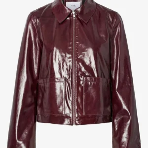 Veste vinyle bordeaux Jenora