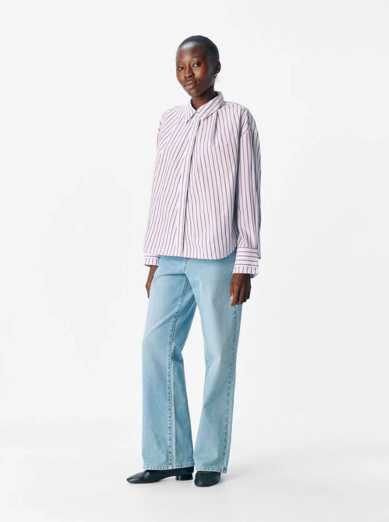 Chemise rayé rouge Zula – Image 2