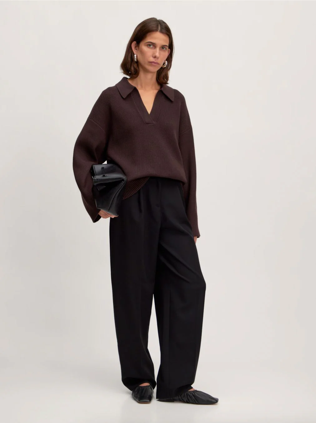 Polo maille marron Taria Jumper – Image 2