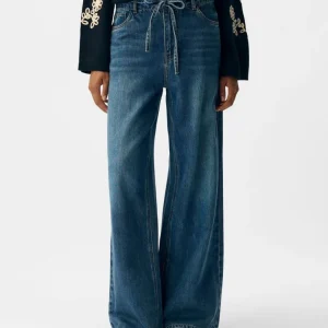 Jean bleu avec noeud Rosie