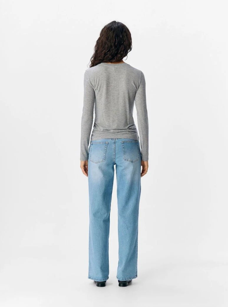 T-shirt manches longues tencell laine gris Zofia – Image 4