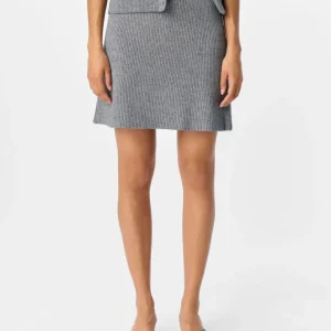 Jupe trapeze maille gris Viola