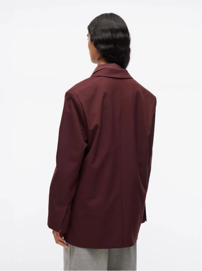 Blazer oversize bordeaux Lia – Image 4
