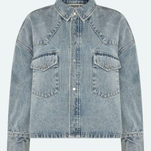 Surchemise en jean bleu clair Piv