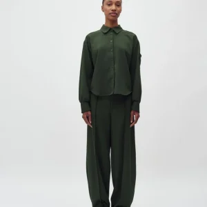 Chemise vert sapin Cammia