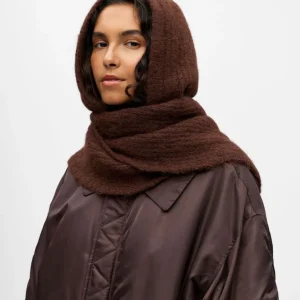 Cagoule écharpe chocolat
