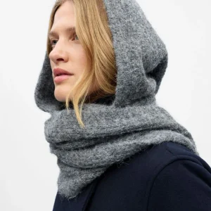 Cagoule écharpe gris