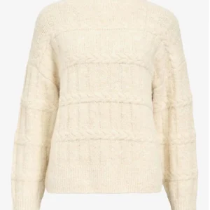 Pull torsade écru Anjali