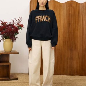 Jean barrel couture crème Bancha