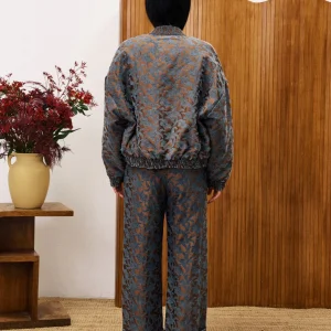 Bomber marron et velours jeans Bowie