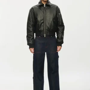 Bombers Pad Leather black