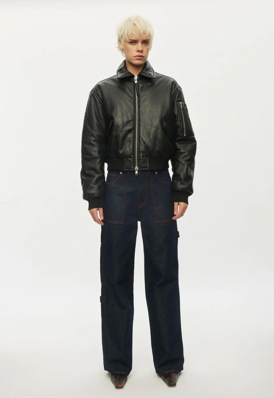 Bombers Pad Leather black