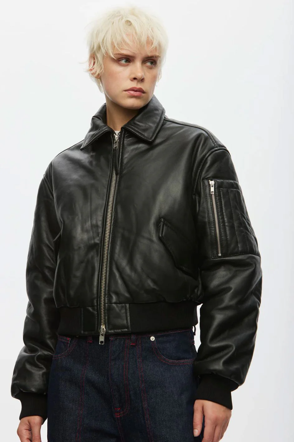 Bombers Pad Leather black – Image 2
