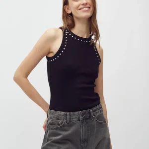 Débardeur noir studs Jaxson