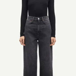 Jeans wide noir Rebecca