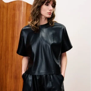 T-shirt vinyle noir Bazin