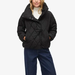 Doudoune matelassé noeuds noir