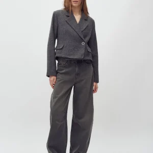 Jean barrel gris kaki Barina