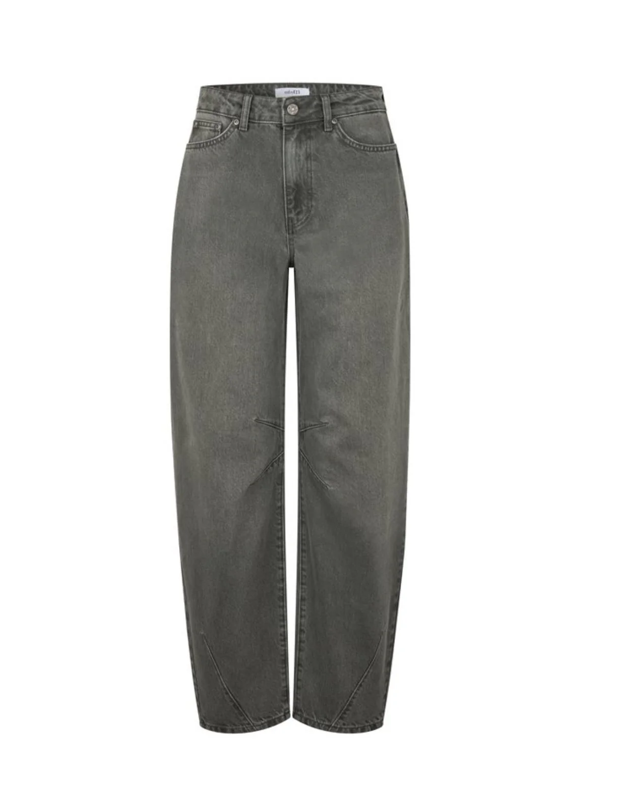 Jean barrel gris kaki Barina – Image 4