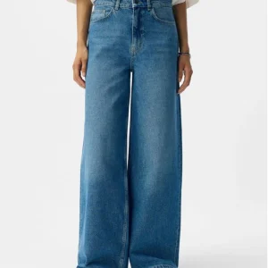 Jean bleu coupe large Nia